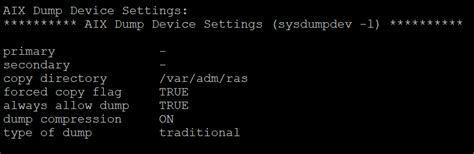 sysdumpdev